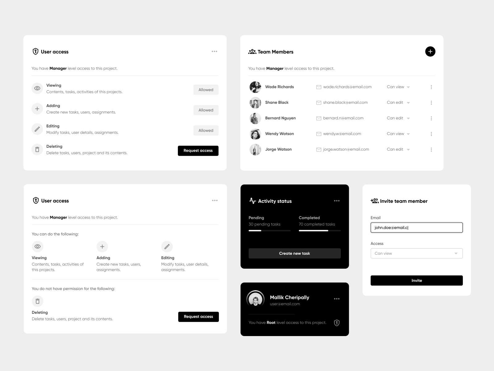 Clean Interface Elements by Mallik Cheripally on Dribbble