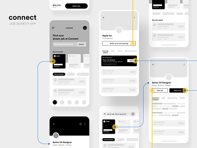 Connect App - Wireframes #2