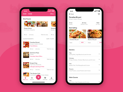 Fudly - Food Delivery App app design flat food app food delivery food delivery app illustration mobile app mobile app design restaraunt restaurant app ux