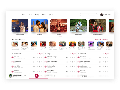 Music App - Trending colorful app design indian music app music player ui ux