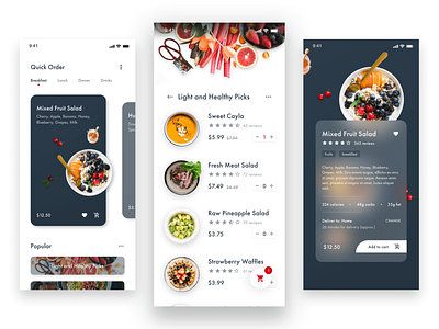 Greenfud - Food Menu List app delivery app design food food app healthy food mobile app mobile app design online food ui ux