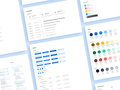 Deepen AI - Style Guide Exploration colors design system style guide styleguide typography ui ui design ui kit ux visual language visual system web app