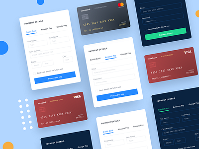 Elegance Design System - Payments amazon amazon pay blocks clean design components credit card design design system elegance flat google pay payment ui visual