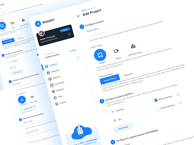 Project Creation Flow - Deepen AI