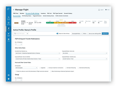 Profile Settings blueprint.js enterprise application settings sketch