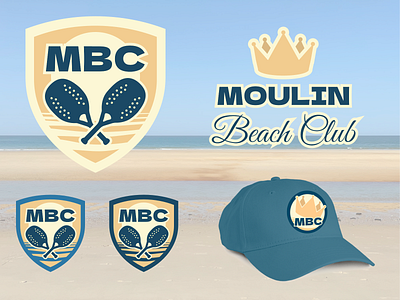 Moulin Beach Club brand branding design graphic design logo sport tennis
