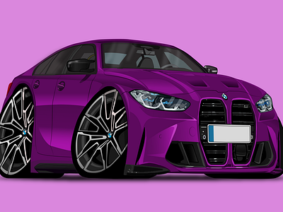 BMW Car Illustration