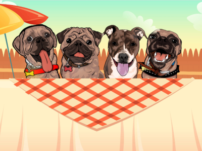 Dogs Illustrations For Fiverr Client