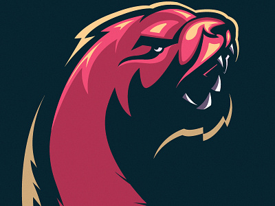 angry lion mascot
