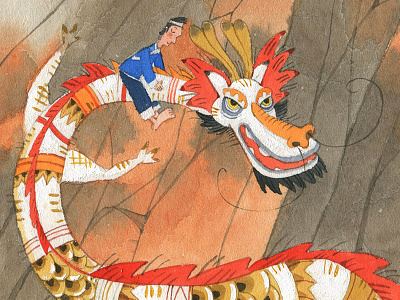 龙 chinese illustration