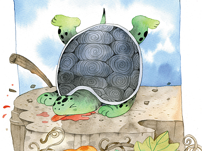 Tortoise chinese illustration tortoise