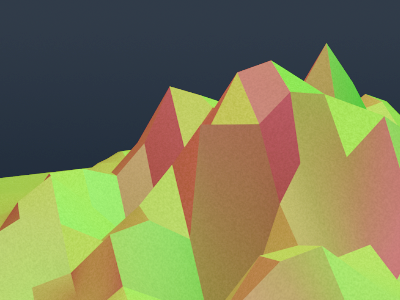 Color study c4d cinema 4d color low poly mountain