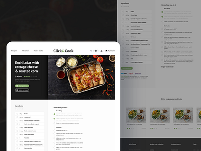 Search for recipes and order ingredients online