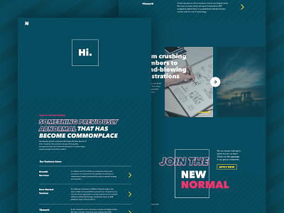 NNG Website Homepage digital group homepage landing page new normal norway skien ui design website