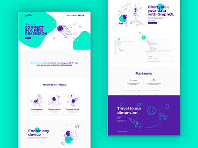 Dimension Four New Website Homepage dimension four homepage design iot.landing page design space design ui.website design