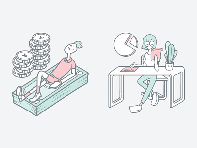 Currency & Metrics Illustrations