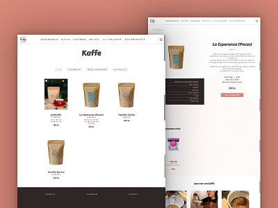 Farstad & Co. Website 2020 | Shop & Product Page coffee brand coffee shop ecommerce landing page norway roastery skien ui ux web coffee web design website