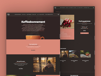 Farstad & Co. Website 2020 | Subscription Page coffee brand coffee shop ecommerce landing page norway roastery skien ui ux web coffee web design website