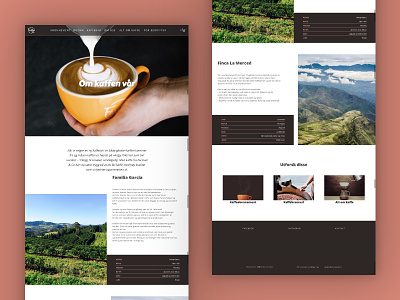 Farstad & Co. Website 2020 | About Out Coffee Page