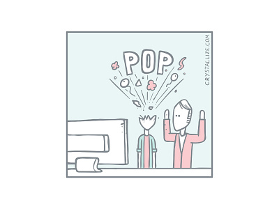But can you make it POP? client comic comic strip funny hand drawn illustration illustration joke