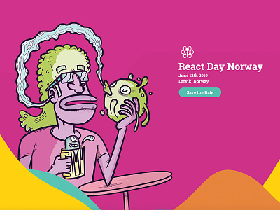 React Norway branding design landing page react ui