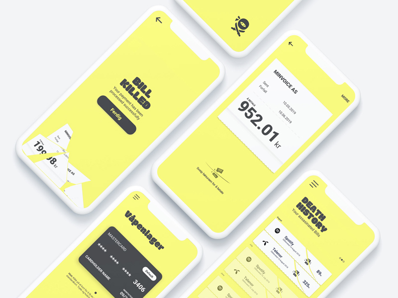 Bill Kill App by Snowball Digital on Dribbble