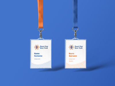 React New York | Name Badges conference merch name badges name tags new york react react conference