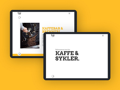 Farstad & Co. Landing Page brand coffee ecommerce front page norway skien ui ux website