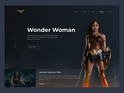 Wonder Woman 1984 branding conception design illustration interface design logo minimal ux ui web website wonderwoman