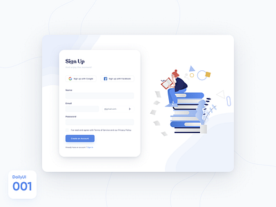 DailyUI 001 - SignUp