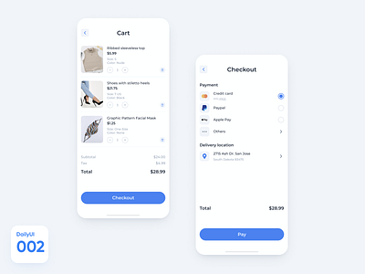 DailyUI 002 - CreditCard Checkout app checkout conception creditcard dailyui dailyuichallenge design ecommerce form interface design ui ux ux ui web