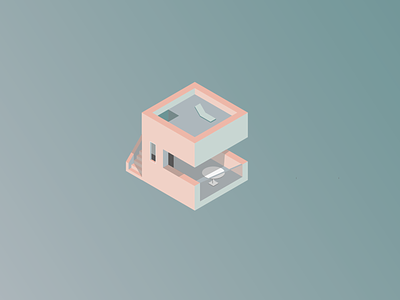 House isometric illustration