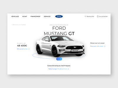 New Mustang GT branding design illustration interface design logo minimal ui ux ux ui web website