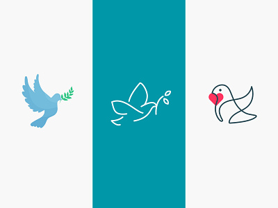 Logo bird 2020 branding design dove flat icon illustration illustrator logo minimal pegeon vector