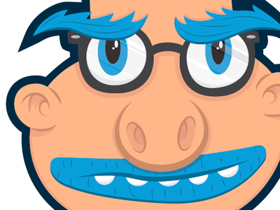 Nerd Ned illustration nerd vector