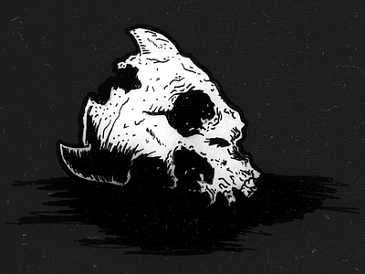 Crushed Devil devil illustration ink metal pen skull