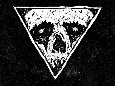 Geometric Death geometric death illustration ink pen skull