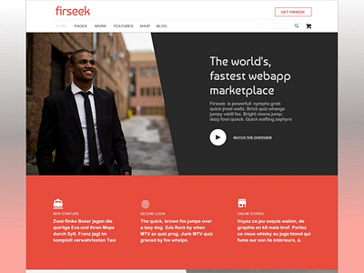 Firseek adobe xd app branding clipping path design hero area homepage ui web design