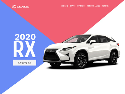 Lexus RX 2020 design inspiration 2020 trend branding cars design figma figmaafrica lexus ui