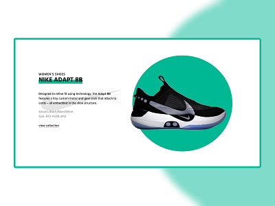 Nike adapt bb product section inspiration