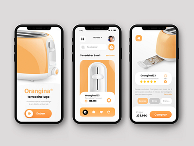 Oranjina / Toaster Online App Store app branding design graphic design illustration interactive design logo ui ux vector