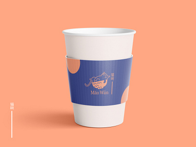 Mao wan brand identity brand identity branding branding design bubble tea cafe cafe branding cafe design cafe logo cat cat art cat logo design dessert identity design logo logo design logodesign milk tea pink purple