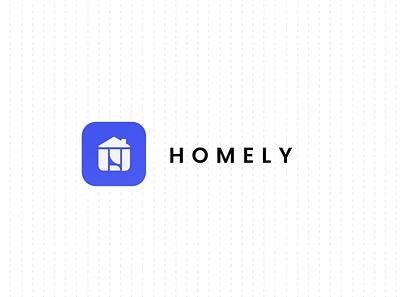 Homely Logo appdesign bluelogo buidingapp homelogo house houseapp houselogo identity logo logodesign purple smarthome tools ui