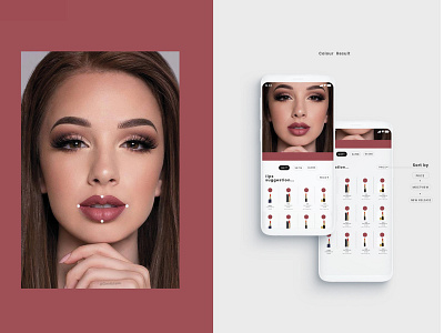 Glamour application app art beauty beauty logo beautyapp design ecommerce app logo makeup makeupapp pink redapp ui ui design uidesign uiux ux