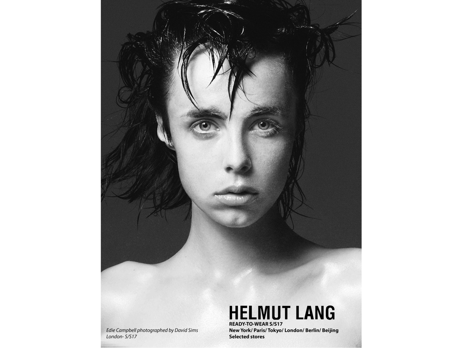 Helmut Lang Advertising Concept (David Sims) by Chipo Mapondera on