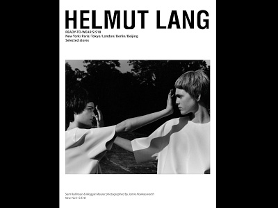 Helmut Lang Advertising Concept (Jamie Hawkesworth)