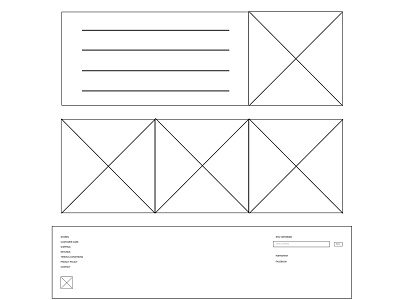 Helmut Lang Website Homepage Wireframe V.01 (Below)