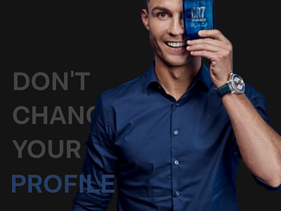 Ads for CR7 fragrance