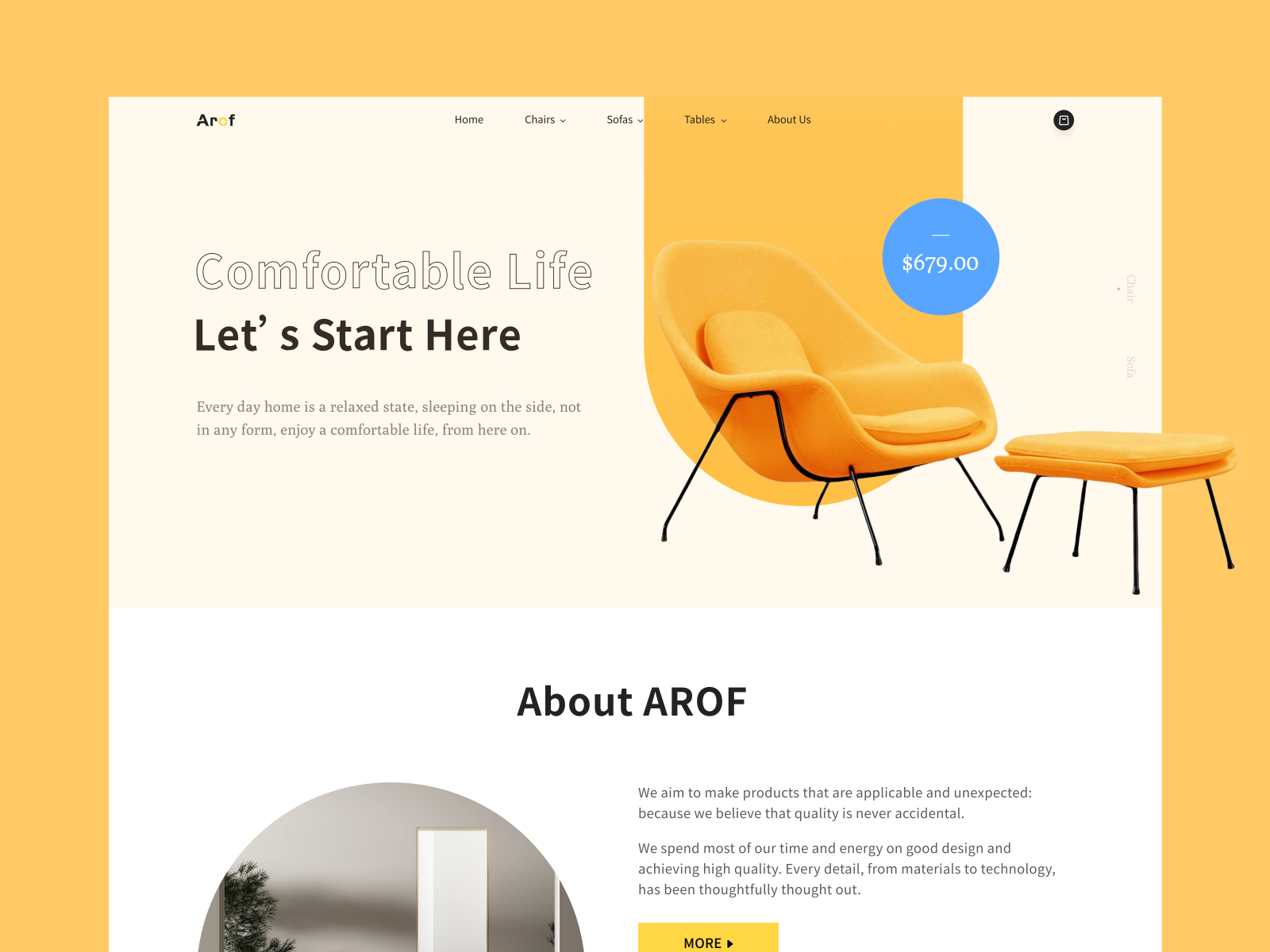 Arof Landing Page Design By Anali On Dribbble