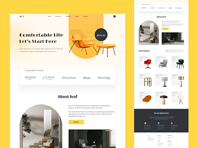 Website — Homepage design furniture website home page landing page langding page design practice ui uidesign web web design website